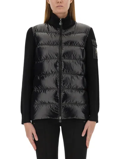 Moncler Women Padded Cardigan In Black