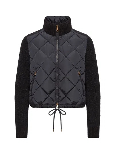 Moncler Women Padded Cardigan Navy