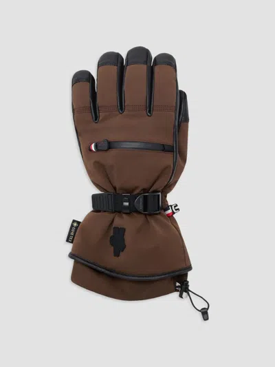 Moncler Women's Padded Gloves In Brown