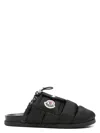 Moncler Mon Pocket Slippers In Black