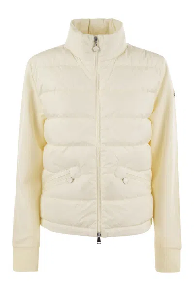 MONCLER WOMEN'S PADDED SWEATSHIRT WITH ZIP