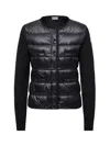 Moncler Women Padded Wool Cardigan Black