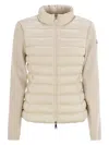 Moncler Padded Wool Cardigan With Zip