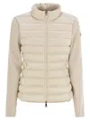 Moncler Padded Wool Cardigan With Zip