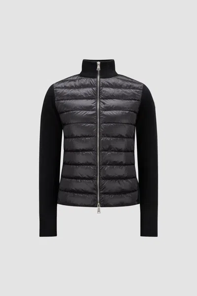 Moncler Women Padded Zip Cardigan In Black