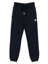 Moncler Logo Cotton Sweatpants In Black