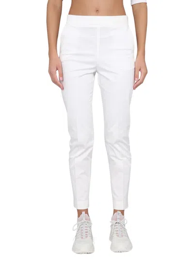 Moncler Women Pants With Logo In White