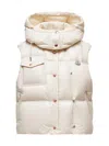 Moncler Pario Sleeveless Down Jacket In Neutral