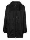 Moncler Mesh-panels Hooded Jacket In Black