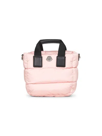 Moncler Women Pink Micro Caradoc Tote Bag In Multi