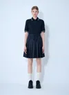 Moncler Women Piquet Polo Shirt Dress In Blue