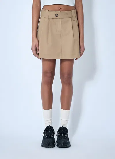 Moncler Women Pleated Mini Skirt In White