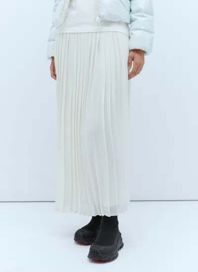 Moncler Women Pleated Skirt In White