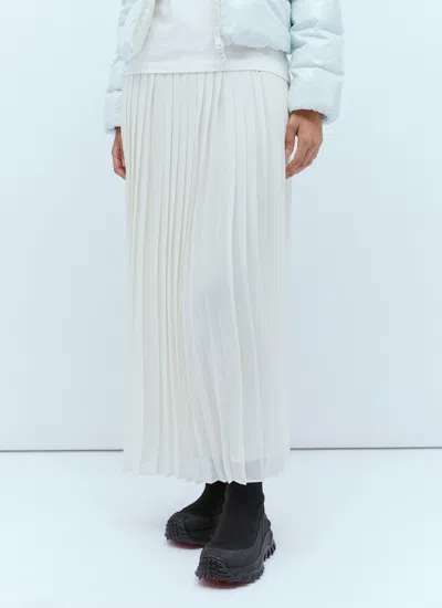 Moncler Women Pleated Skirt In White