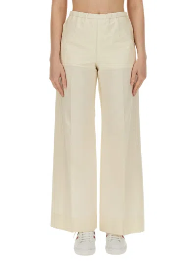 Moncler Women Poplin Pants In White