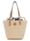 Moncler Raffia Small Hubba Shopping Bag