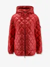 Moncler Women Recycled Nylon Down Jacket In Red
