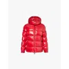 Moncler Maire Water Resistant Down Puffer Jacket In Red