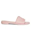 Moncler Women's Rubber Slides In Pink