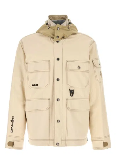 MONCLER WOMEN'S SAND DENIM KELPIUS DOWN JACKET