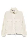 Moncler Casual Jacket With Concealed Hood And Drawstring Hem
