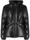 Moncler Seine Hooded Quilted Padded Glossed-shell Down Jacket In 999