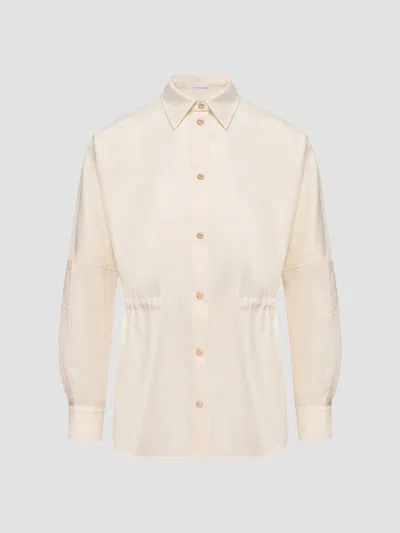 Moncler Women's Shirt In Wool In White