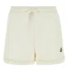 Moncler Ivory Tweed Shorts In White
