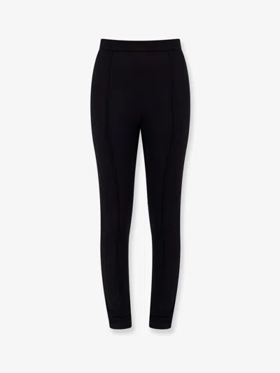 Moncler Women Slim Fit Technical Fabric Trouser In Black