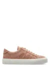 Moncler Lace-up Low-cut Casual Shoes In Lightpink