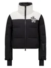 Moncler Black Stretch Nylon Stennes Down Jacket In P90