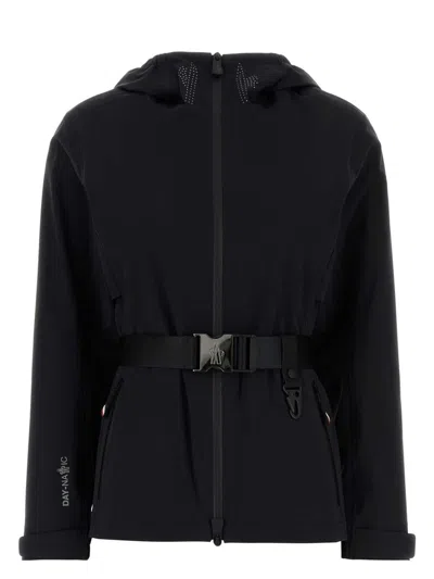 Moncler Women's Stretch Nylon Fex Jacket In Black