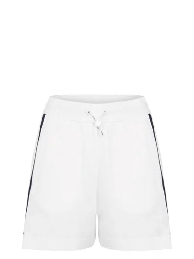 Moncler Women's Stripe Detail Logo Shorts
