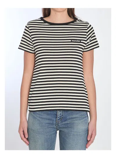 MONCLER WOMEN'S STRIPED T-SHIRT