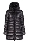Moncler Suyen Down Quilted Nylon Hooded Parka In Black
