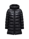 Moncler Suyen Down Quilted Nylon Hooded Parka In Black