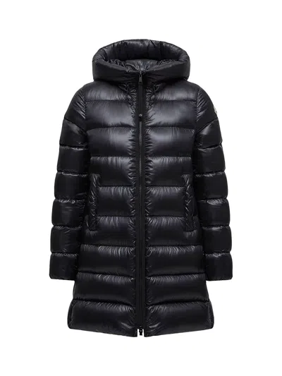 Moncler Women Suyenne Mid-length Jacket Bk In Black