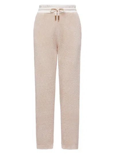 Moncler Women's Sweatpants In Teddy In Sand