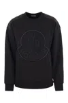 Moncler Rhinestone-embellished Logo Sweatshirt In Black