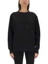 Moncler Women Sweatshirt With Logo In Black