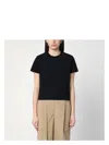 Moncler Embroidered Front Panel T-shirt In Black