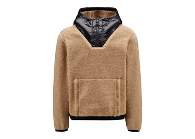 Pre-owned Moncler Women's Teddy Hoodie In Brazilian Sand