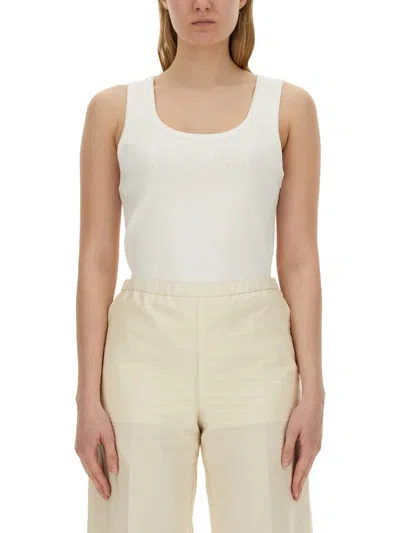 Moncler Women Tops With Logo In White
