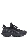 Moncler Black Tech Fabric Trailgrip Lite 2 Sneakers In Black