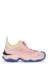 Moncler Lite Low-top Sneakers With Chunky Sole In Pink
