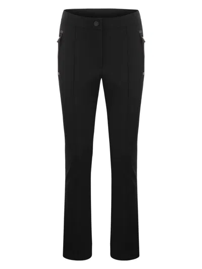 MONCLER WOMEN'S TWILL TROUSERS