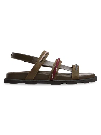 Moncler Women's Vera Isla Leather Sandals In Brown
