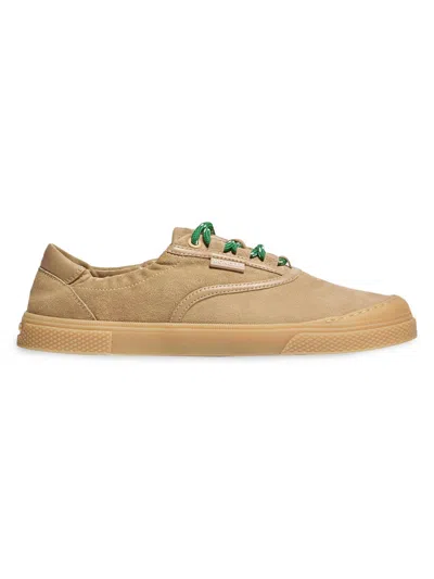 Moncler Lace-up Suede Sneakers With Leather Lining And 2.4 Cm Sole Height In Neutral