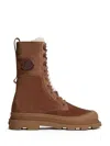 Moncler Women Vera Suede Boots Brown In Brown
