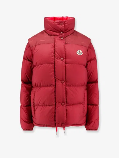 Moncler Women Verone Re/icon Padded And Quilted Nylon Jacket With Frontal Logo Patch